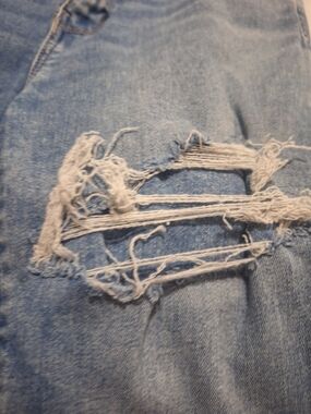 American Eagle Outfitterst Blue Ripped Flare Jeans